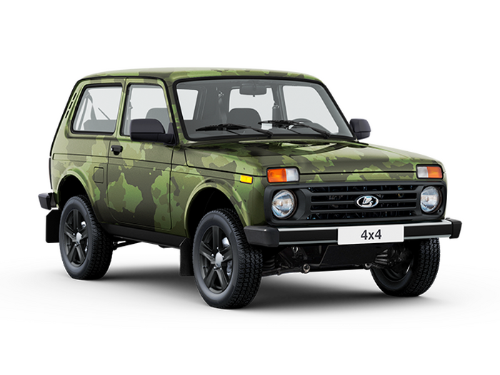 Lada Niva Legend 3 дв. Комбинированный: зеленый, коричневый "Камуфляж джунгли"